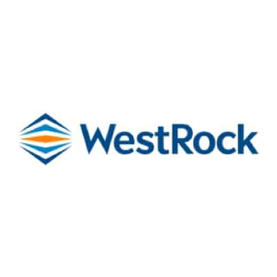 full-color Westrock logo on white background in square layout