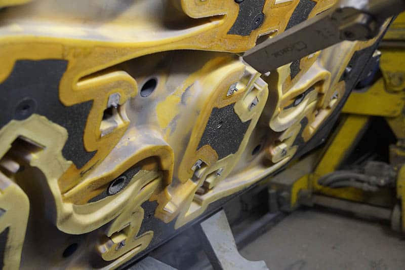 het reinigen van een kerndoos met droogijs