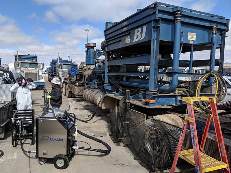 mining dry ice blasting