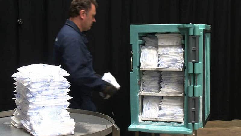 production de glace carbonique pour gestion de la chaîne du froid