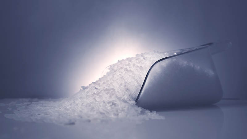 produzione di ghiaccio secco per la sabbiatura