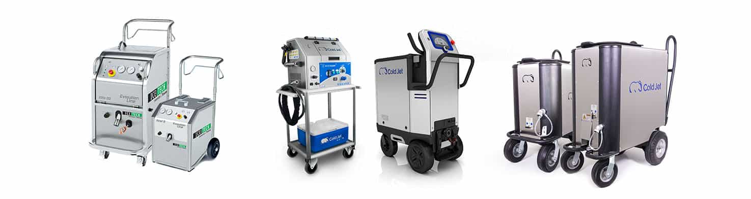 dry ice blasting machine lineup