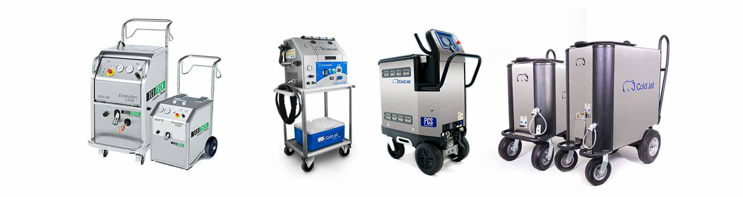 dry ice blasting machine lineup