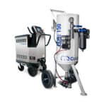dry ice blasting combined with abrasive media