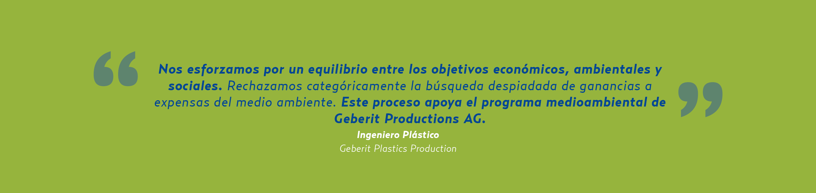 Sostenibilidad medioambiental de la limpieza criogénica - Geberit Plastics Production