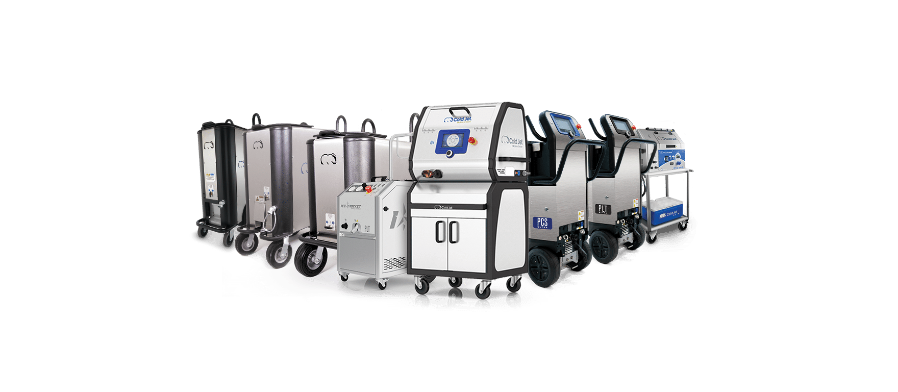 dry ice blasting machine lineup