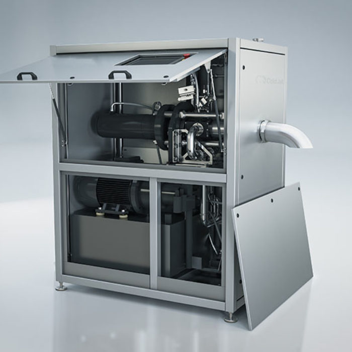 internal view of PR350H dry ice manufacturing machine