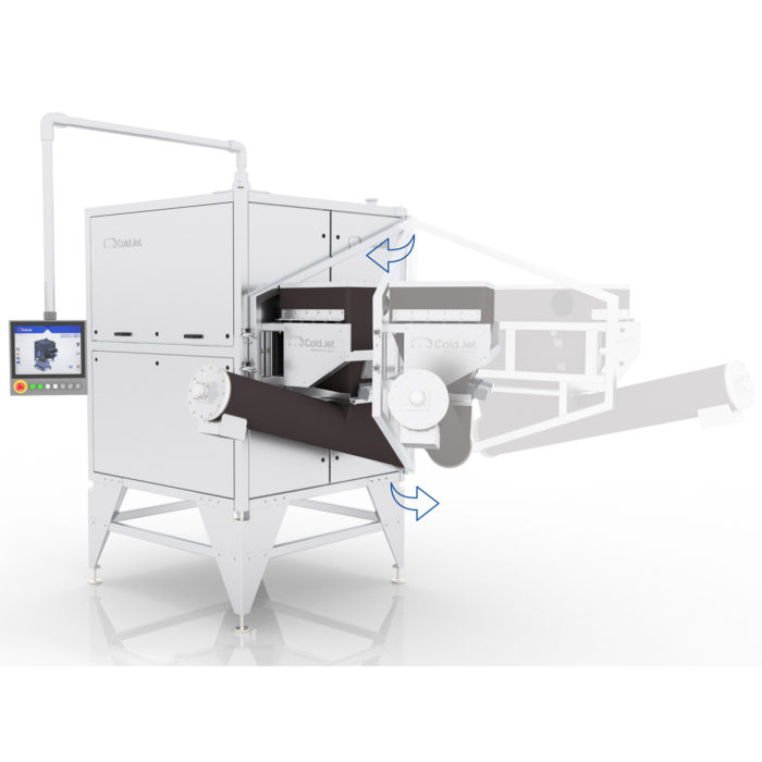 Dry Ice Dosing Side Hinged Open