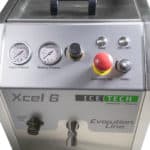 painel de controle da máquina de jateamento de gelo seco IceTech Xcel 6