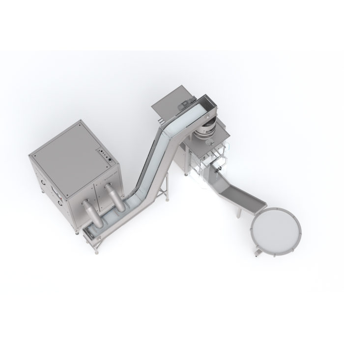 Dry Ice Dosing & Bagging System - top view