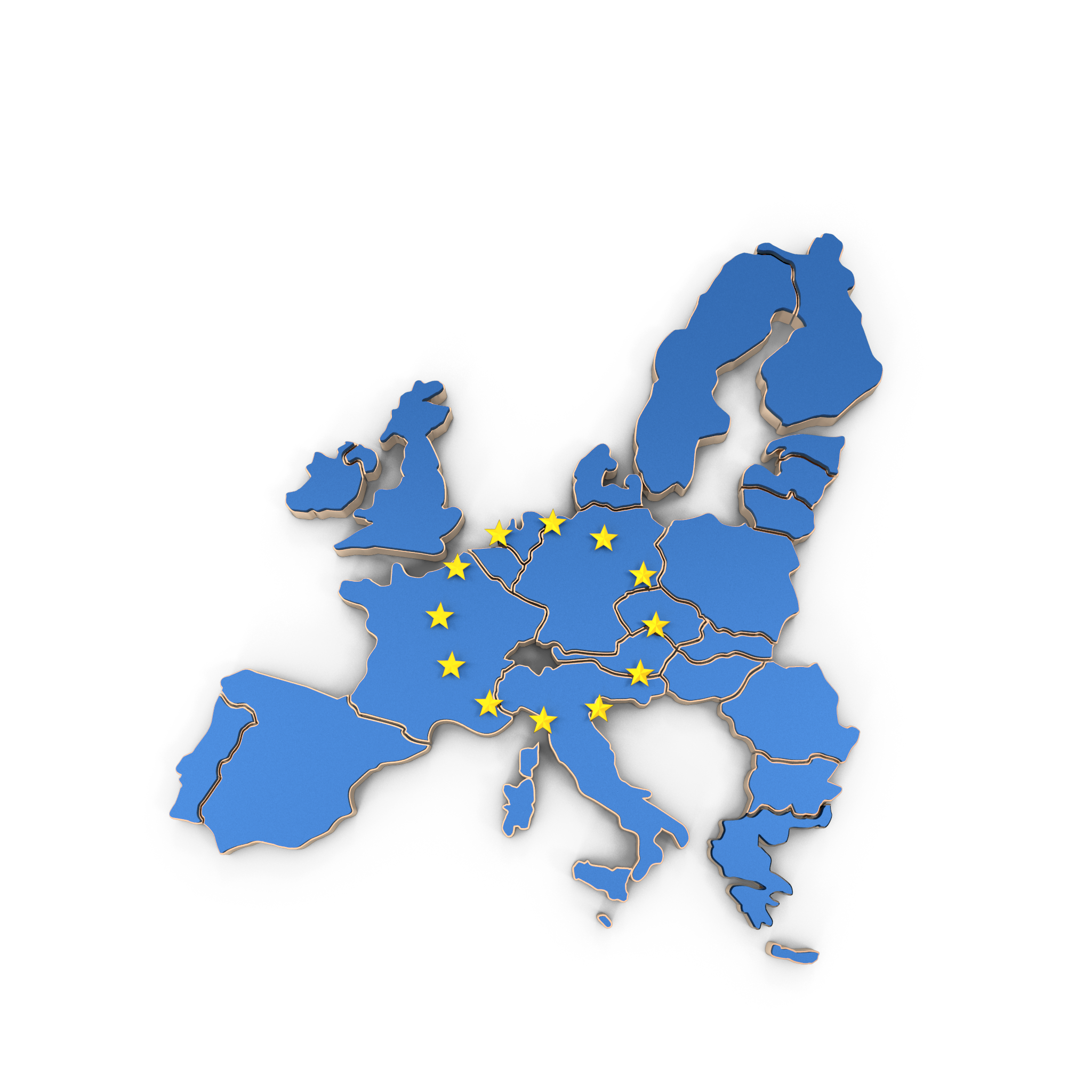 3D EU Map